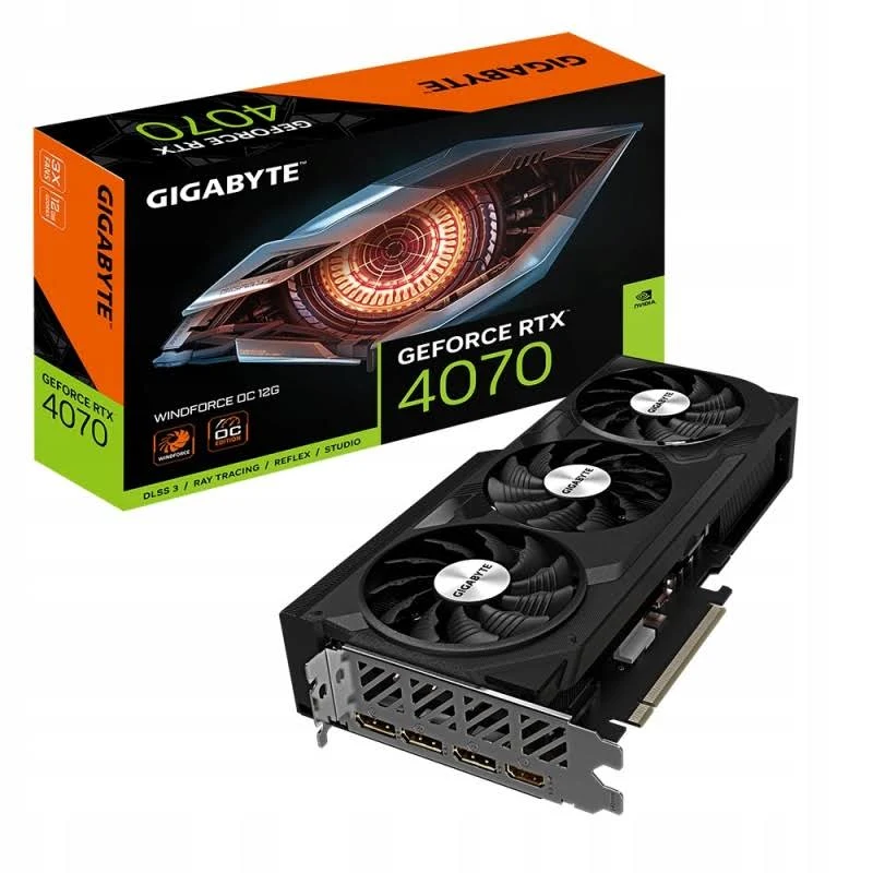 Відеокарта GIGABYTE GeForce RTX 4070 WINDFORCE OC 12G